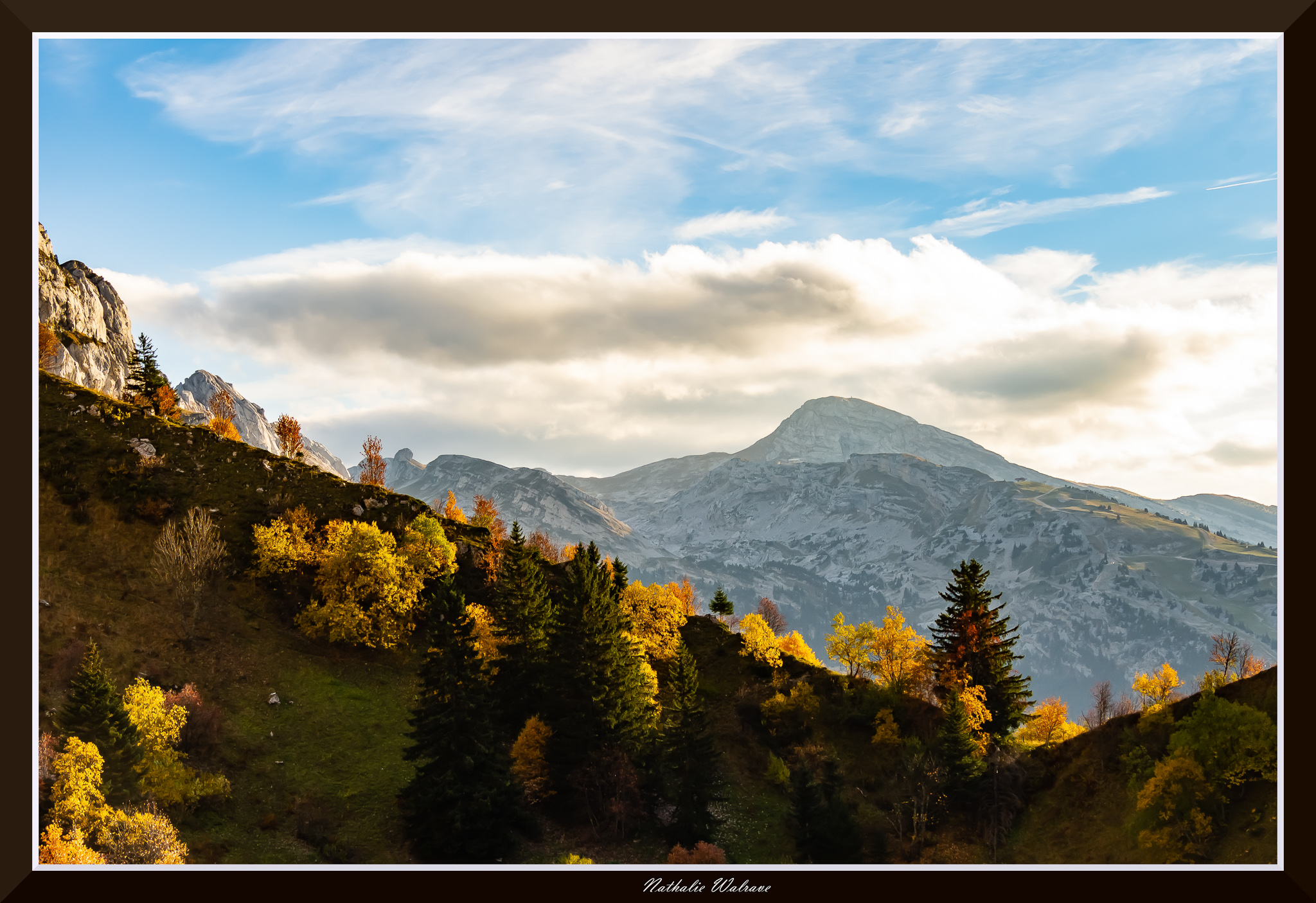 vue sur la Moucherolle en automne